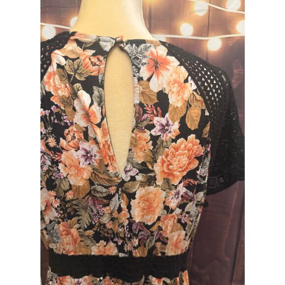 Super Soft Torrid Dress with Sheer Black - Picture 3 of 5